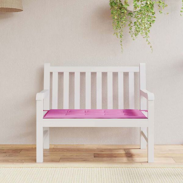 vidaXL Hagebenkpute Rosa 120 x 50 x 4 cm Oxford-stoff
