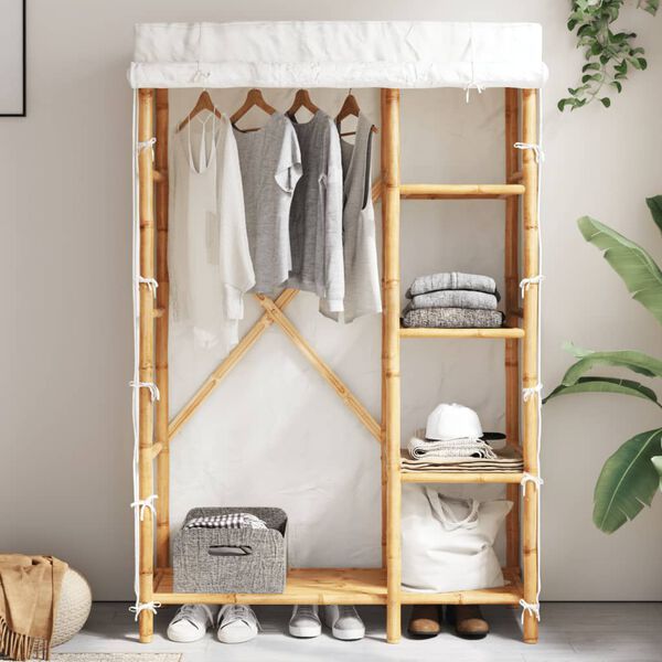 vidaXL Garderobe 110x45x170 cm bambus