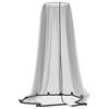 vidaXL Myggnett for paraply 220 netting svart &Phi;330x250 cm
