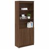 vidaXL Highboard brun eik 70x35x180 cm konstruert tre