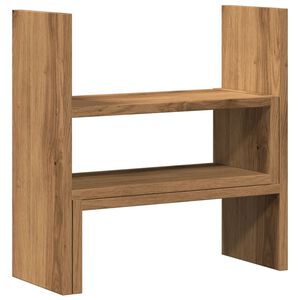 vidaXL Justerbar bordhylle artisan eik 40x17x41 cm konstruert tre