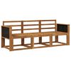 vidaXL Utend&oslash;rs sofa-sett 3 pcs Naturlig Solid akasietre