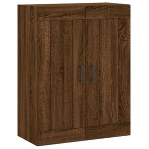 vidaXL Veggskap brun eik 69,5x34x90 cm konstruert tre