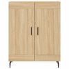 vidaXL Highboard sonoma eik 69,5x34x180 cm konstruert tre