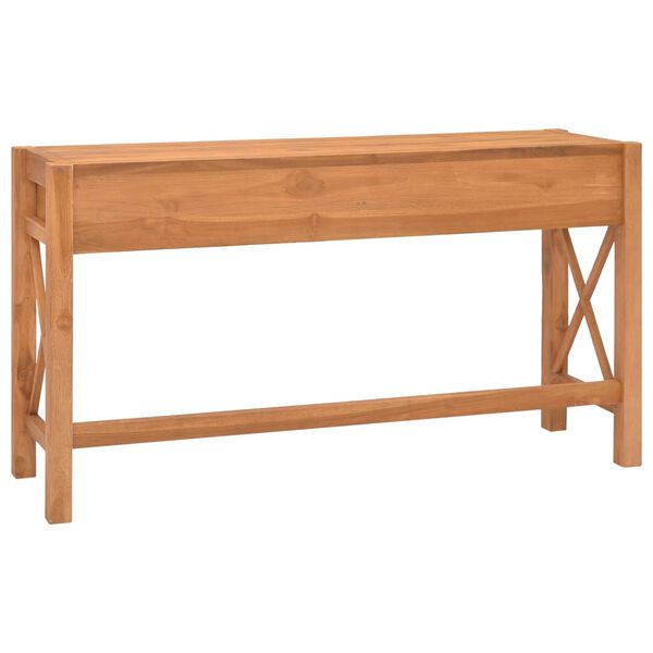 vidaXL Skrivebord med skuffer 120x40x75 cm heltre teak
