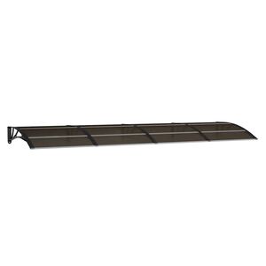 vidaXL D&oslash;rmarkise svart 350x100 cm polykarbonat