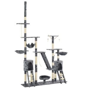 vidaXL Kloretre med klorestenger i sisal 230-250 cm poteavtrykk gr&aring;