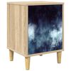 vidaXL Nattbordskap RAALTE Sonoma eik 36 x 33 x 50 cm Konstruert tre