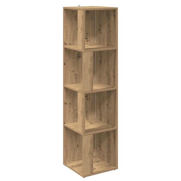 vidaXL Hj&oslash;rneskap artisan eik 33x33x132 cm konstruert tre