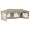 vidaXL Pop-up Festtelt 575 x 288 x 245 cm Krem Oxford Stoff