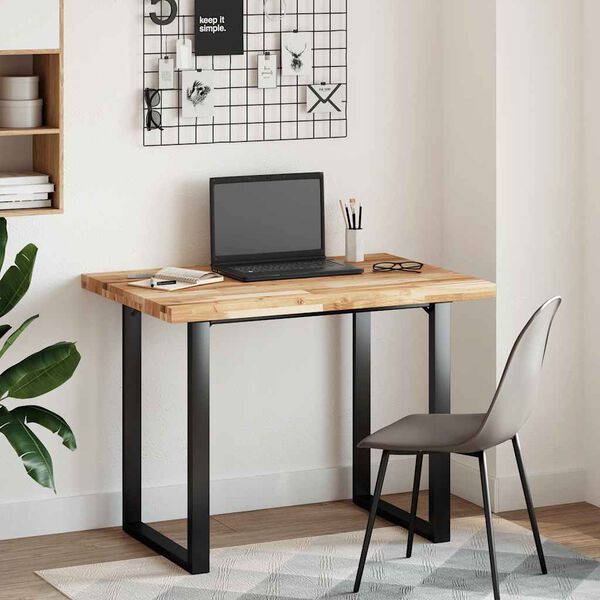 vidaXL Bordplate ubehandlet 120x70x4 cm heltre akasie