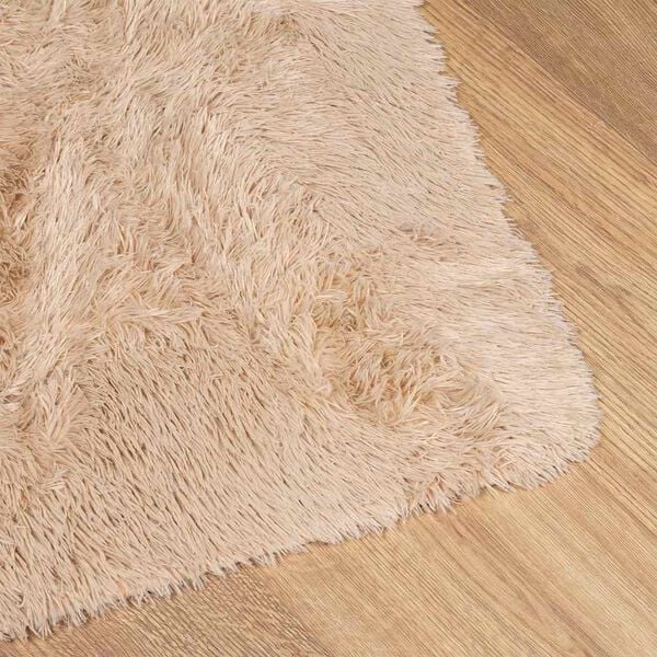 vidaXL Flossteppe med lang luv NAVARRA beige 200x290 cm polyester