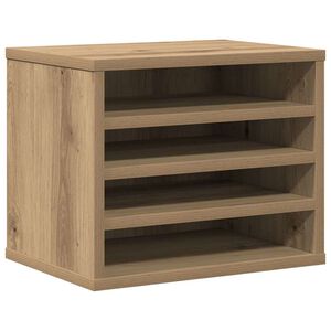 vidaXL Pultorganisator Artisan Eik 36 x 26 x 29,5 cm Konstruert tre