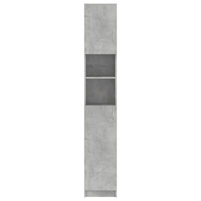 vidaXL Baderomsskap betonggrå 32x25,5x190 cm sponplate