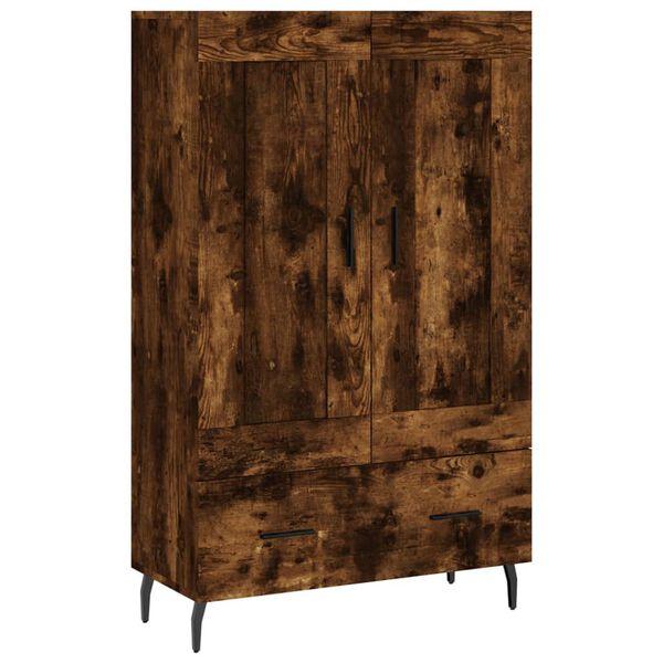 vidaXL Highboard r&oslash;kt eik 69,5x31x115 cm konstruert tre