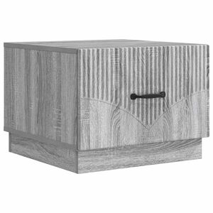 vidaXL Kaffebord med skuff Gr&aring; sonoma 49 x 50 x 37 cm Konstruert tre