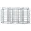 vidaXL Gabion hevet seng s&oslash;lv 150 x 50 x 80 cm Galvanisert St&aring;l