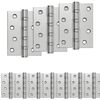 vidaXL Hingse 16 stk. 100 x 78 x 13 mm S&oslash;lv St&aring;l