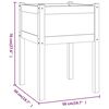 vidaXL Plantekasser 2 stk 50x50x70 cm heltre furu