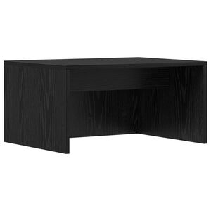 vidaXL Veggmontert skrivebord Svart Eik Konstruert tre 60 x 45 x 30 cm