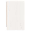 vidaXL Nattbord hvit 40x31x50 cm heltre furu