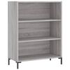 vidaXL Highboard grå sonoma 69,5x34x180 cm konstruert tre