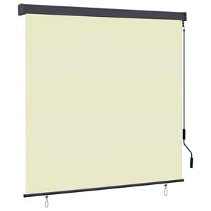 vidaXL Rullegardin Krem 180 x 250 cm Stoff og Aluminium