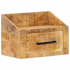 vidaXL Nattbordskap med skuff Brun 40 x 30 x 30 cm Massiv mango tre