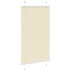 vidaXL plisségardin krem 80x100 cm Stoff Bredde 79,4 cm Polyester