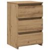 vidaXL Nattbord artisan eik 40x35x62,5 cm konstruert tre