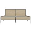 vidaXL Sengeramme sonoma eik 120x200 cm konstruert tre og metall