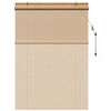 vidaXL Rullegardin med gardiner Brun 140 x 220 cm Bambus