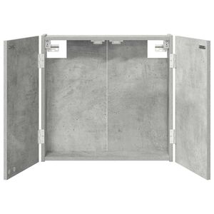 vidaXL Dartbrettskap Betonggr&aring; 56 x 12 x 53,5 cm Konstruert tre