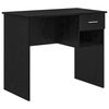 vidaXL Skrivebord Svart Eik Konstruert tre 90 x 49 x 75 cm