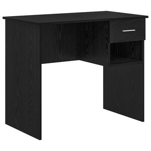 vidaXL Skrivebord Svart Eik 90 x 49 x 75 cm Konstruert tre
