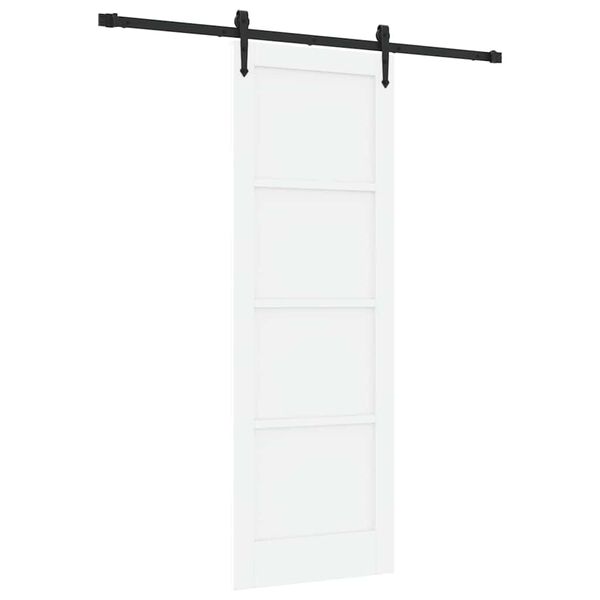 vidaXL Skyved&oslash;r ORKDAL Hvit 73,5 x 211 cm Massiv furu