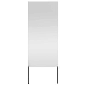 vidaXL Hageprivat skjerm Fretwork s&oslash;lv 50 x 140 cm Galvanisert st&aring;l