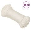vidaXL Arbeidstau hvit 3 mm 25 m polypropylen
