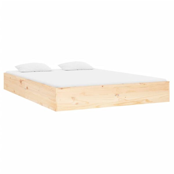 vidaXL Sengeramme heltre 120x190 cm Small Double