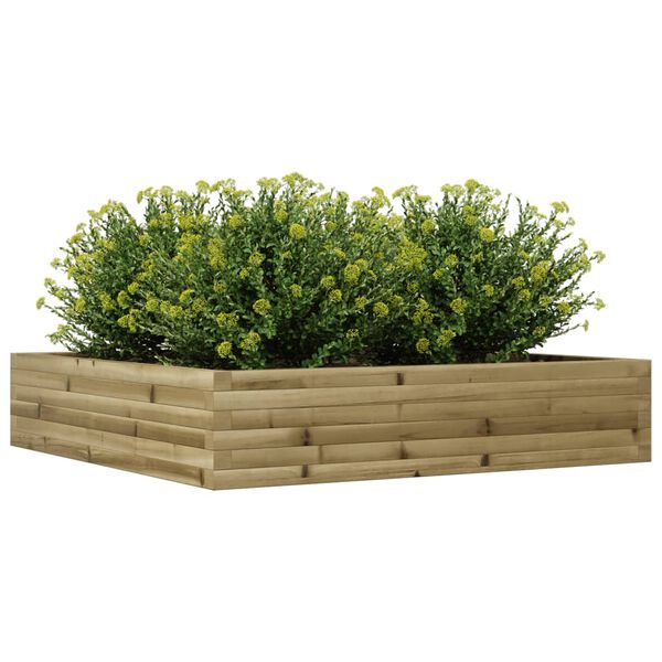 vidaXL Plantekasse 110x110x23 cm impregnert furu