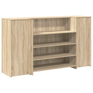 vidaXL Resepsjonspult sonoma eik 180x50x103,5 cm konstruert tre