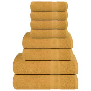 vidaXL 8-delers h&aring;ndklesett FROGN gull 360 gsm