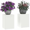 vidaXL Planteholder 2 pcs Hvit 24 x 24 x 35 cm St&aring;l