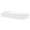 vidaXL Sengeramme hvit heltre 90x200 cm
