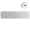 vidaXL Plenkanter 20 stk 25x103 cm rustfritt st&aring;l