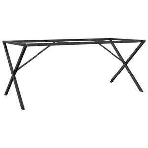 vidaXL Ben for spisebord X-ramme 160x80x73 cm st&aring;l