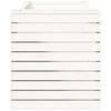 vidaXL Benk med plantekasser hvit 167,5x60x65 cm heltre furu