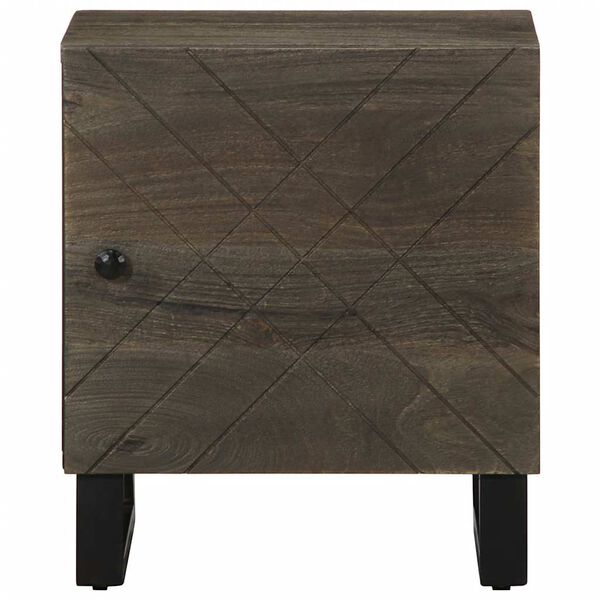vidaXL Nattbord 2 stk svart 40x33x46 cm heltre mango