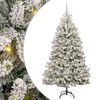 vidaXL Kunstig juletre 240 cm 300 LED-lys Varmhvit PVC og st&aring;l