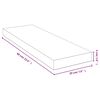vidaXL Vegghylle 60x20x4 cm bambus